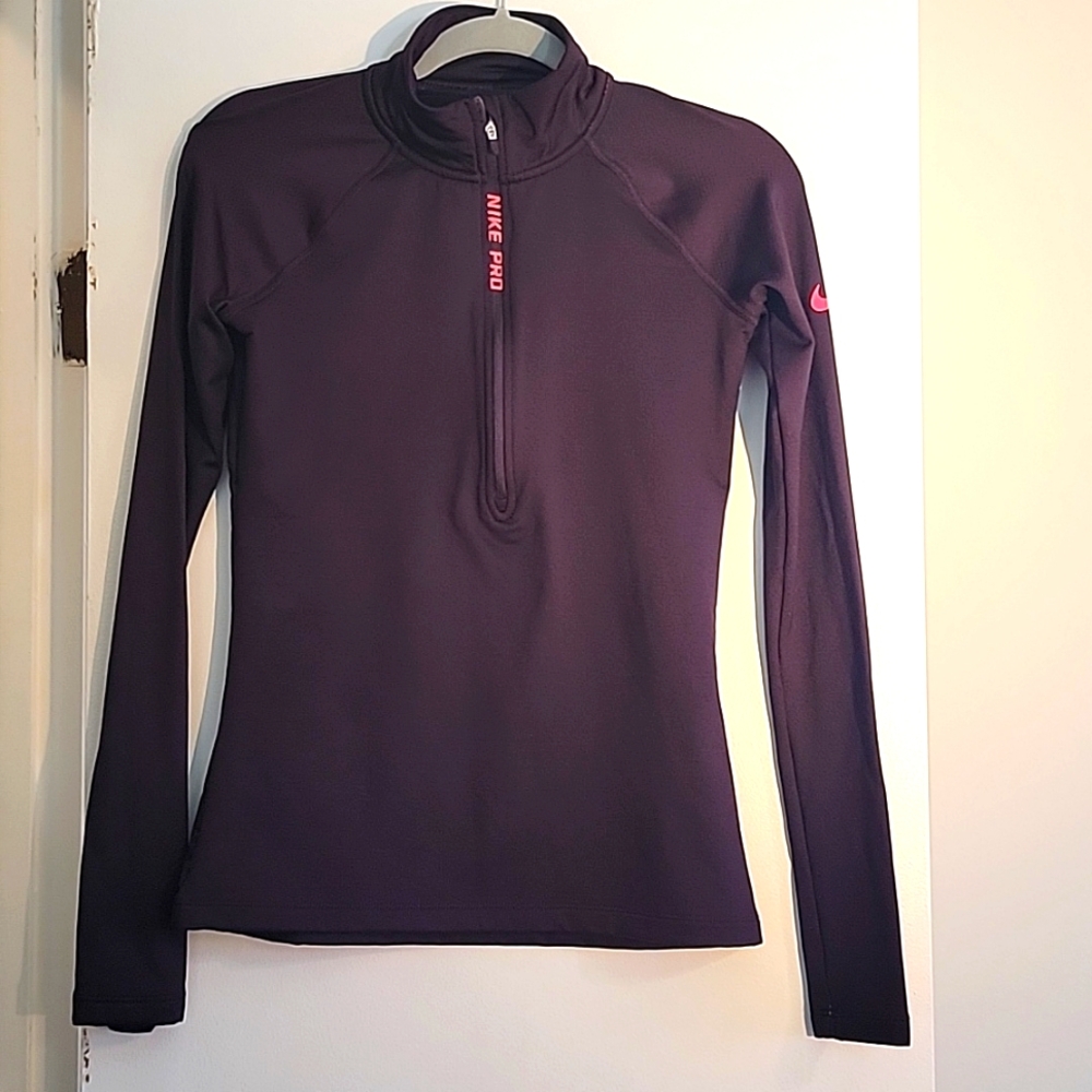 Nike Women's  Pro Purple Long Sleeve Top